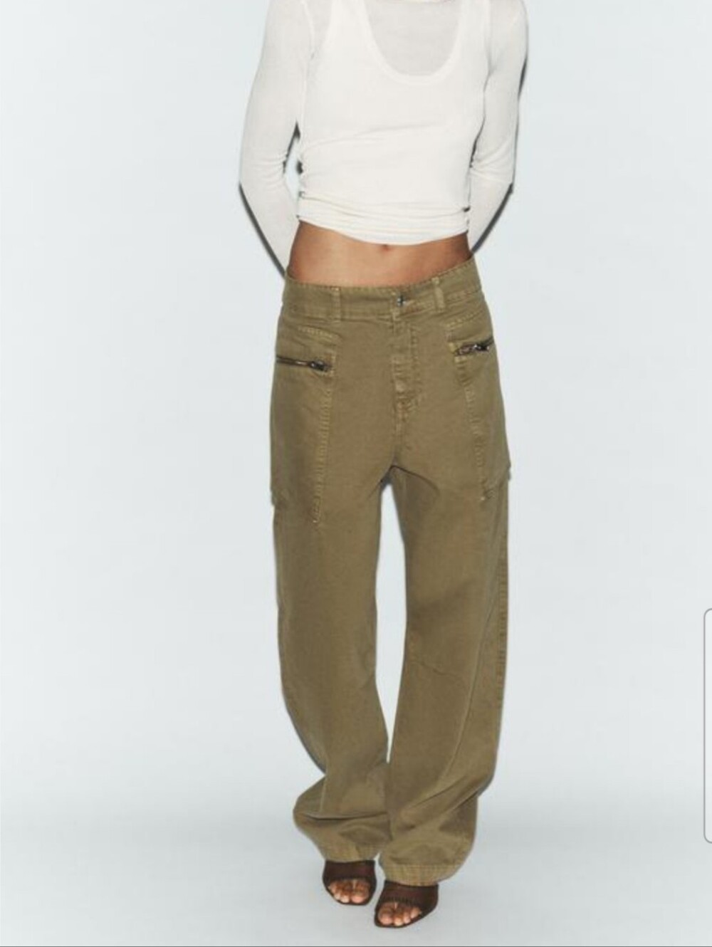 Zara Straight Cargo Jeans